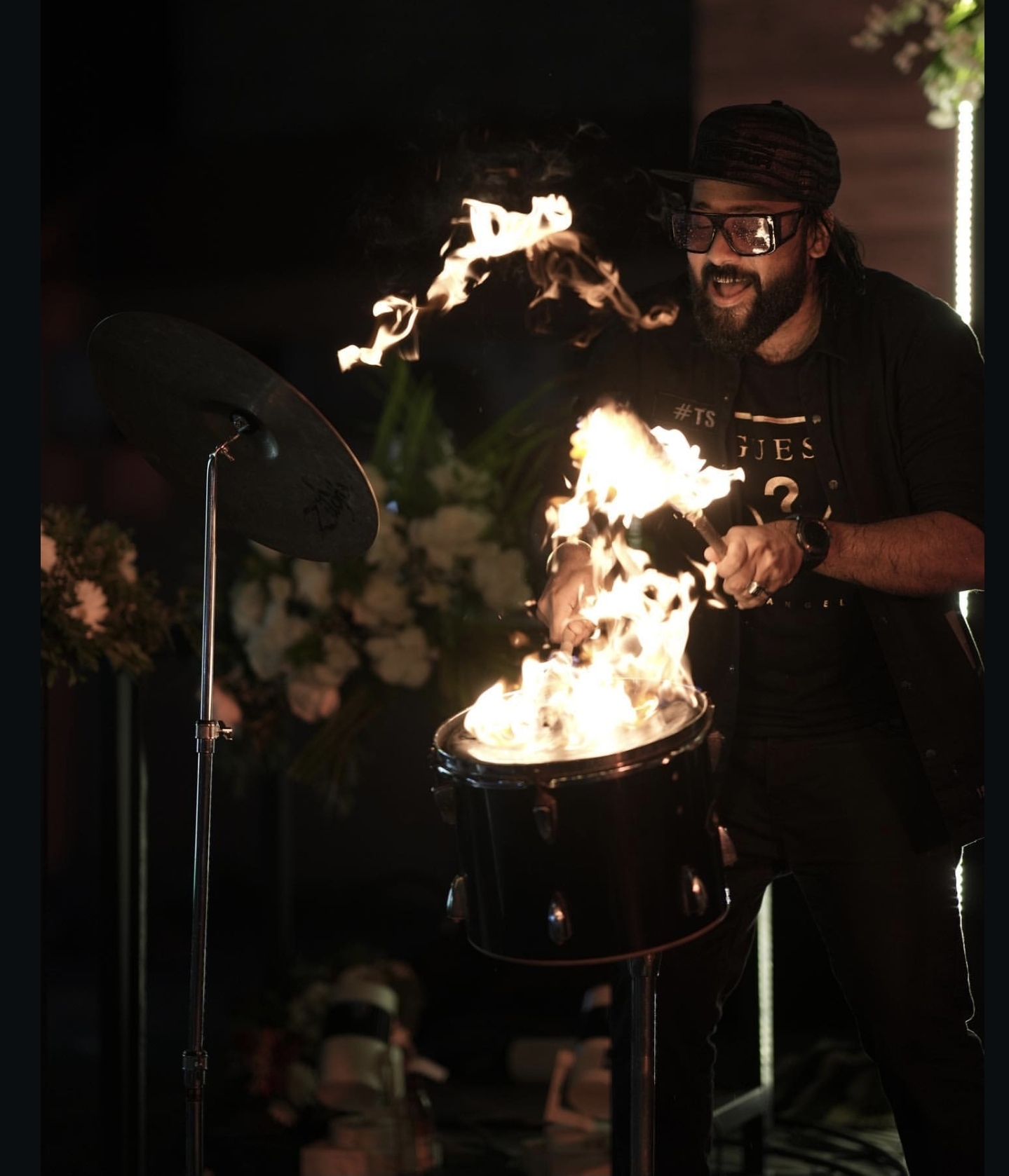 Fire Drumming performance by Shiya Majeed